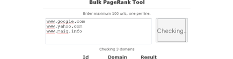 Bulk PageRank Tool